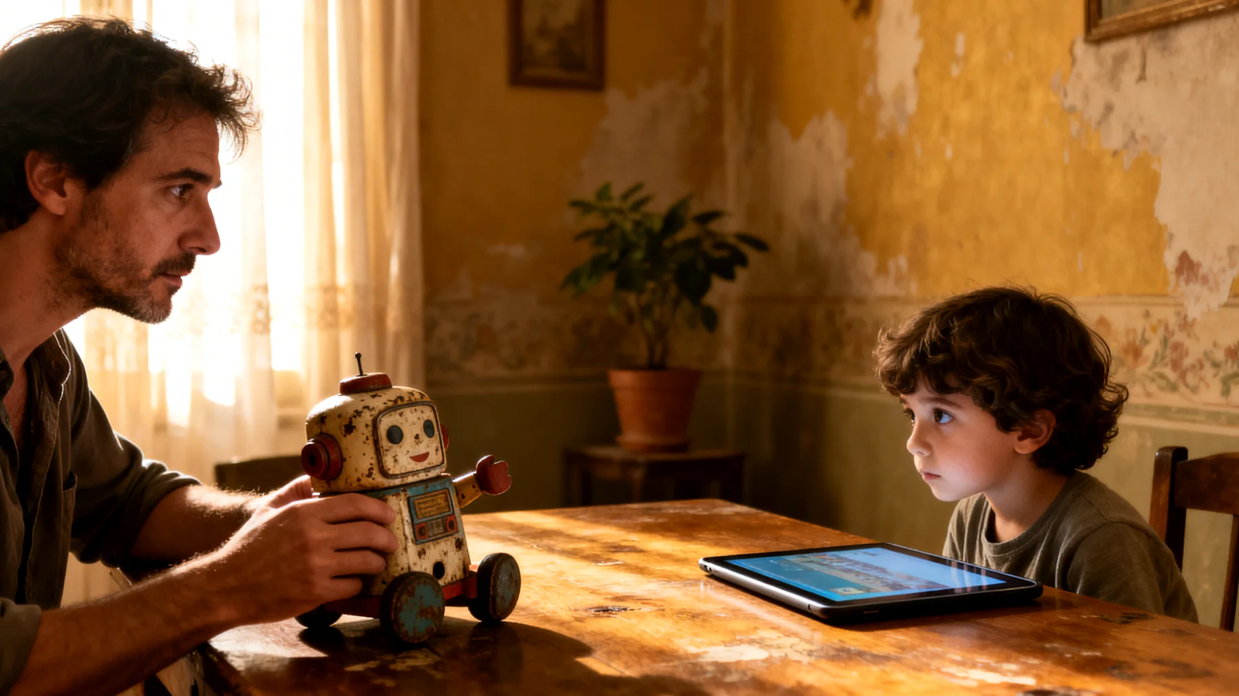 I genitori faticano a trovare un punto di incontro con i propri bambini perché cresciuti in epoche radicalmente diverse: ciò che per i genitori era normale (giocare all'aperto, noia creativa, rispetto dell'autorità) oggi sembra estraneo ai bambini, nati in un mondo digitale, iperconnesso e orientato all'intrattenimento immediato. Questo divario genera incomprensioni quotidiane, frustrazione reciproca e difficoltà nel trasmettere valori ritenuti fondamentali."